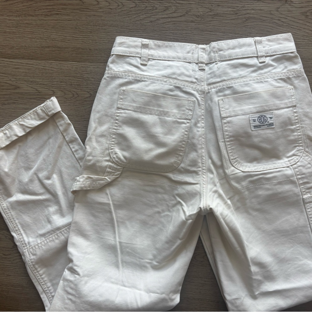 UO Cargo White Utility Pants